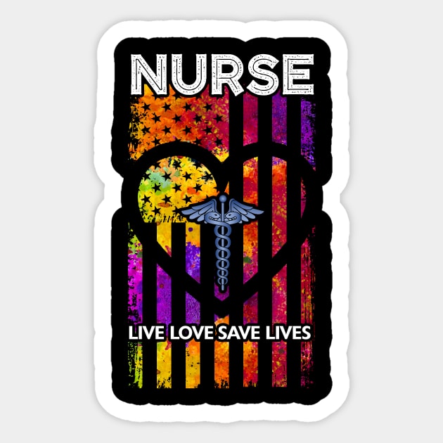 Nurse Live Love Sticker by zellaarts